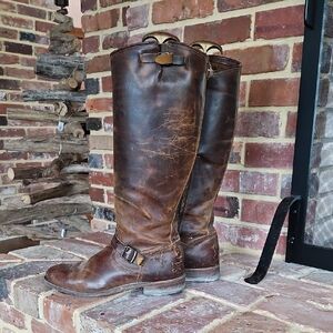 Frye Tall Leather Boots Size 10